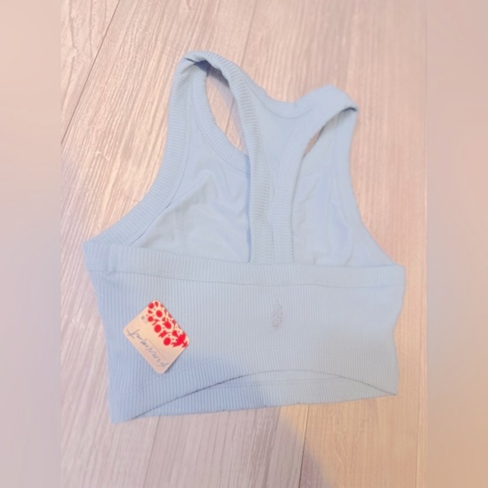 SOLD! NWT Free People Game Time Cami in Teal Grey - Picture 4 of 4
